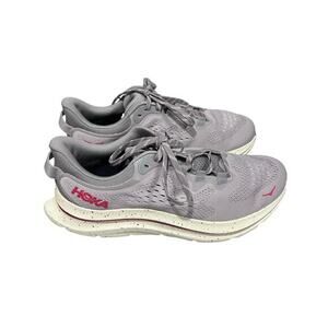 HOKA One One Kawana 2 Women’s Running Shoes Gray Cream Pink Size 10B Neutral